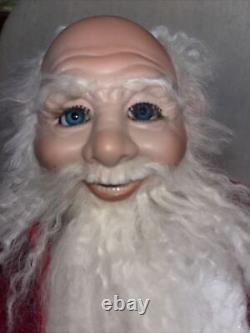 Vintage Signed Santa Doll Artist Made Porcelain Head Santa Christmas 17