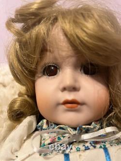 Vintage Simon & Halbig 117 Bisque Porcelain Doll 16 Kammer Reinhardt K&R German