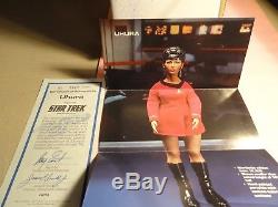 Vintage Star Trek Hamilton Ernest Uhura Porcelain 14 Doll, Box, Coa (mint)