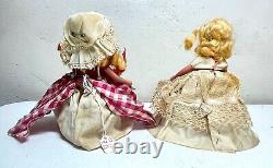 Vintage StoryBook Bisque Porcelain Dolls, LOT OF 15