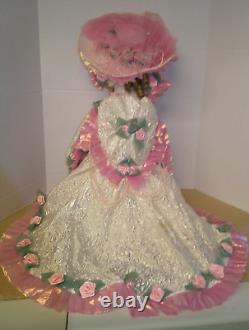 Vintage The Franklin Mint Porcelain Blushing Rose Doll by Maryse Nicole