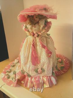 Vintage The Franklin Mint Porcelain Blushing Rose Doll by Maryse Nicole