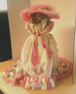 Vintage The Franklin Mint Porcelain Blushing Rose Doll by Maryse Nicole