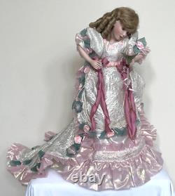 Vintage The Franklin Mint Porcelain Blushing Rose Doll by Maryse Nicole