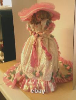 Vintage The Franklin Mint Porcelain Blushing Rose Doll by Maryse Nicole