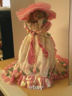 Vintage The Franklin Mint Porcelain Blushing Rose Doll by Maryse Nicole