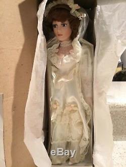 Vintage The Gibson Bride, Katherine Porcelain Doll By Artist Phil Tumminio