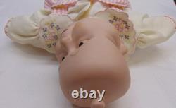 Vintage Three 3 Faces of Eve Porcelain 13 Doll Swivel Head Sad Happy Sleep Rare