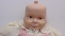 Vintage Three 3 Faces of Eve Porcelain 13 Doll Swivel Head Sad Happy Sleep Rare