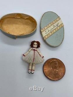 Vintage Tiny Renee Delaney miniature Shirley Temple beautiful doll
