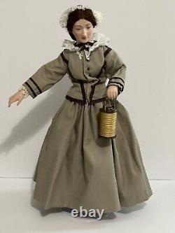 Vintage U. S. Historical Society Porcelain Doll-Florence Nightingale With Lantern