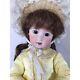 Vintage Unknown Maker Porcelain Head With Composite Body Doll With Yellow Dress