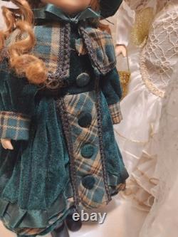 Vintage Victorian 6 Pc Porcelain Doll Collection Lot Girls Toys Bundle Old Gift