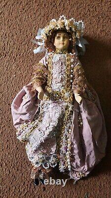 Vintage Victorian Linda Carroll Limited Edition /1000 Porcelain Cloth Doll Rare