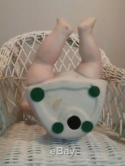 Vintage Victorian Piano Baby 7.25 antique bisque porcelain doll Art Noveau