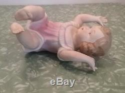 Vintage Victorian Piano Baby 7.25 antique bisque porcelain doll Art Noveau