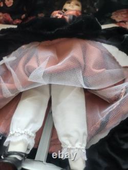 Vintage Victorian Porcelain Doll, 18 Tall, Beautifully Dressed, Rare, 1970's