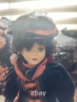 Vintage Victorian Porcelain Doll, 18 Tall, Beautifully Dressed, Rare, 1970's