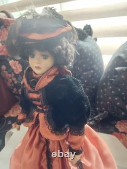 Vintage Victorian Porcelain Doll, 18 Tall, Beautifully Dressed, Rare, 1970's