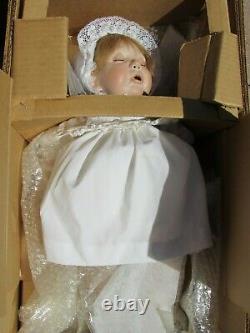 Vintage Virginia Turner Cassandra Porcelain Cloth Baby Doll 51617 Sleeping LE