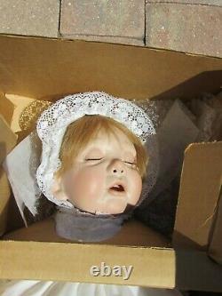 Vintage Virginia Turner Cassandra Porcelain Cloth Baby Doll 51617 Sleeping LE