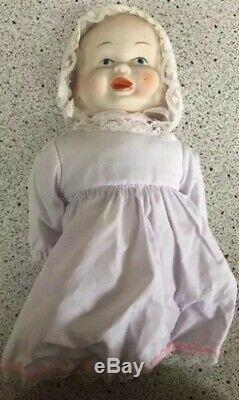 Vintage Weird Creepy Three Face Porcelain Doll Swivel Head