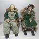 Vintage William L. Wallace Jr. Grandma & Grandpa Farmer Porcelain Dolls 24