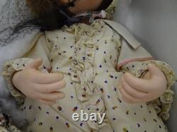 Vintage Yolanda Bello Chanson w Porcelain Doll w Baby 76/250 15 w COA Box Stand