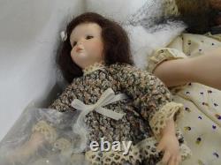 Vintage Yolanda Bello Chanson w Porcelain Doll w Baby 76/250 15 w COA Box Stand