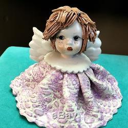 Vintage Zampiva Spaghetti Hair Angel Doll Figurine