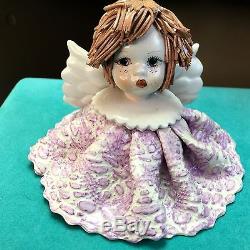 Vintage Zampiva Spaghetti Hair Angel Doll Figurine