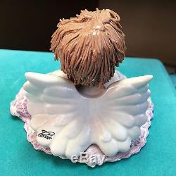 Vintage Zampiva Spaghetti Hair Angel Doll Figurine