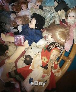 Vintage / antique/ collectables / porcelain/ plastic mixed doll lot