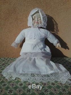 Vintage bisque 3 three face porcelain doll happy smiling crying sleeping 21