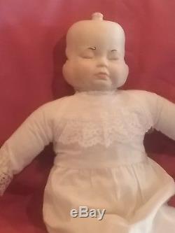 Vintage bisque 3 three face porcelain doll happy smiling crying sleeping 21