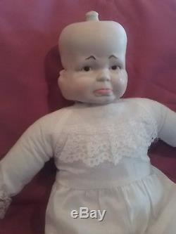 Vintage bisque 3 three face porcelain doll happy smiling crying sleeping 21