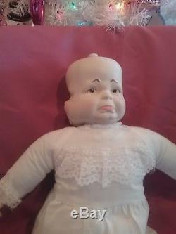 Vintage bisque 3 three face porcelain doll happy smiling crying sleeping 21