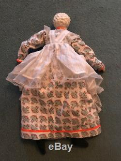 Vintage blonde doll with porcelain shoulder/head & cloth body, legs, arms, hands