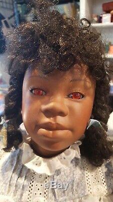 Vintage doll voo doo mary van osdell child african american 24