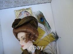 Vintage franklin mint heirloom doll 22 in box gibson girls anna roman holiday