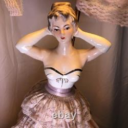 Vintage-porcelain 16 Inch Tall Doll Double Light All Original Working