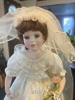 Vintage porcelain bride doll