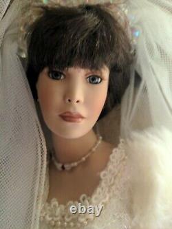 Vintage porcelain doll- Wedding Dress