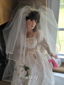 Vintage porcelain doll- Wedding Dress