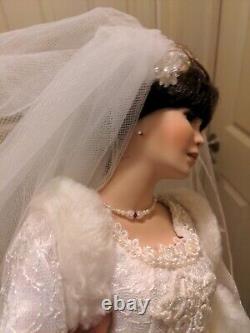 Vintage porcelain doll- Wedding Dress