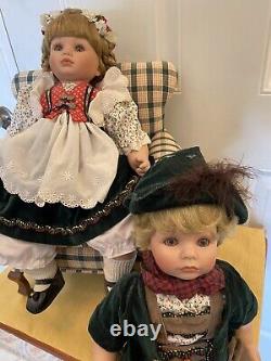 Vintage porcelain set of dolls Hansel and Gretel