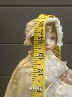 Vtg 15 Faith Wick Balos Morher's Day Porcelain Doll With Baby, 1984