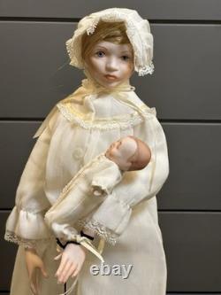 Vtg 15 Faith Wick Balos Morher's Day Porcelain Doll With Baby, 1984