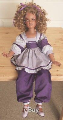 Vtg 1998 Jan McLean Molly Exclusively Yours African American Porcelain Doll #563