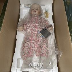 Vtg 2000 Danbury Mint Bye Bye Baby Porcelain Doll & Bye Bye Baby Seat New In Box